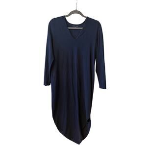 Universal Standard Dress Women's 2XS Blue Midi Basic Staple